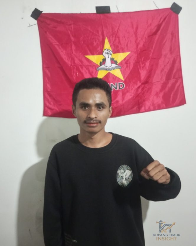 
					Ketua Liga Mahasiswa Nasional untuk Demokrasi (LMND) Kota Kupang, Meki Maubanu. Foto:Dok. Yanto/