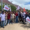 Massa Aksi Aliansi Mahasiswa Peduli IAKN Kupang. Foto: Dok. Yanto/