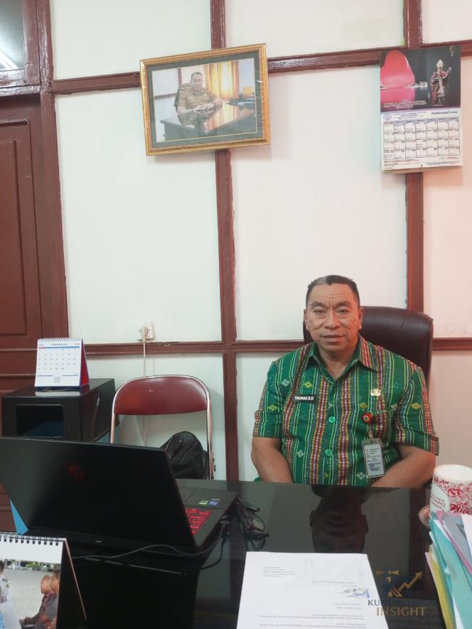 
					Kepala Dinas Ketenagakerjaan dan Transmigrasi (Disnaker) Kota Kupang, Thomas Didimus Dagang, S.Sos., M.Si. Foto:Dok. Yanto/