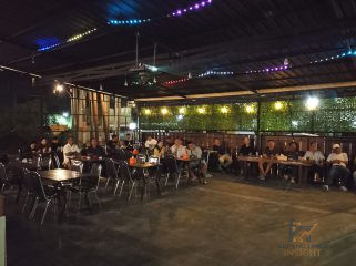 Suasana Nobar KSPSI. Foto: Dok. Yanto/