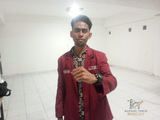 
					Ketua Umum Pimpinan Cabang (PC) Ikatan Mahasiswa Muhammadiyah (IMM) Kota Kupang, Wahidin Sara, S.Pd., Foto:Dok Yanto/