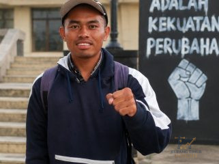 Koordinator Umum (Kordum) aksi Aliansi NTT Menggugat, Flori Ujung. Foto: Dok. Yanto/