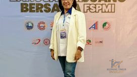 etua Federasi Serikat Pekerja Metal Indonesia (FSPMI) NTT, Sarlina M. Asbanu. Foto: Dok. Pribadi/
